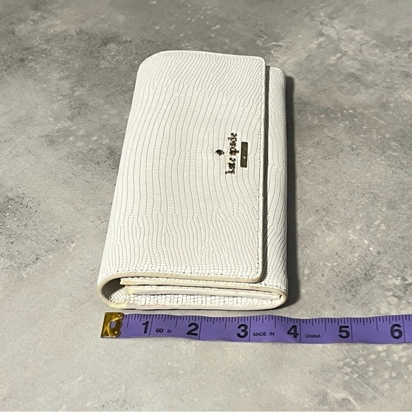 KATE Spade Jean Long Wallet Reptile Embossed Leather - Picture 12 of 12